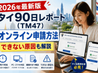 タイ90日レポートのオンライン申請方法